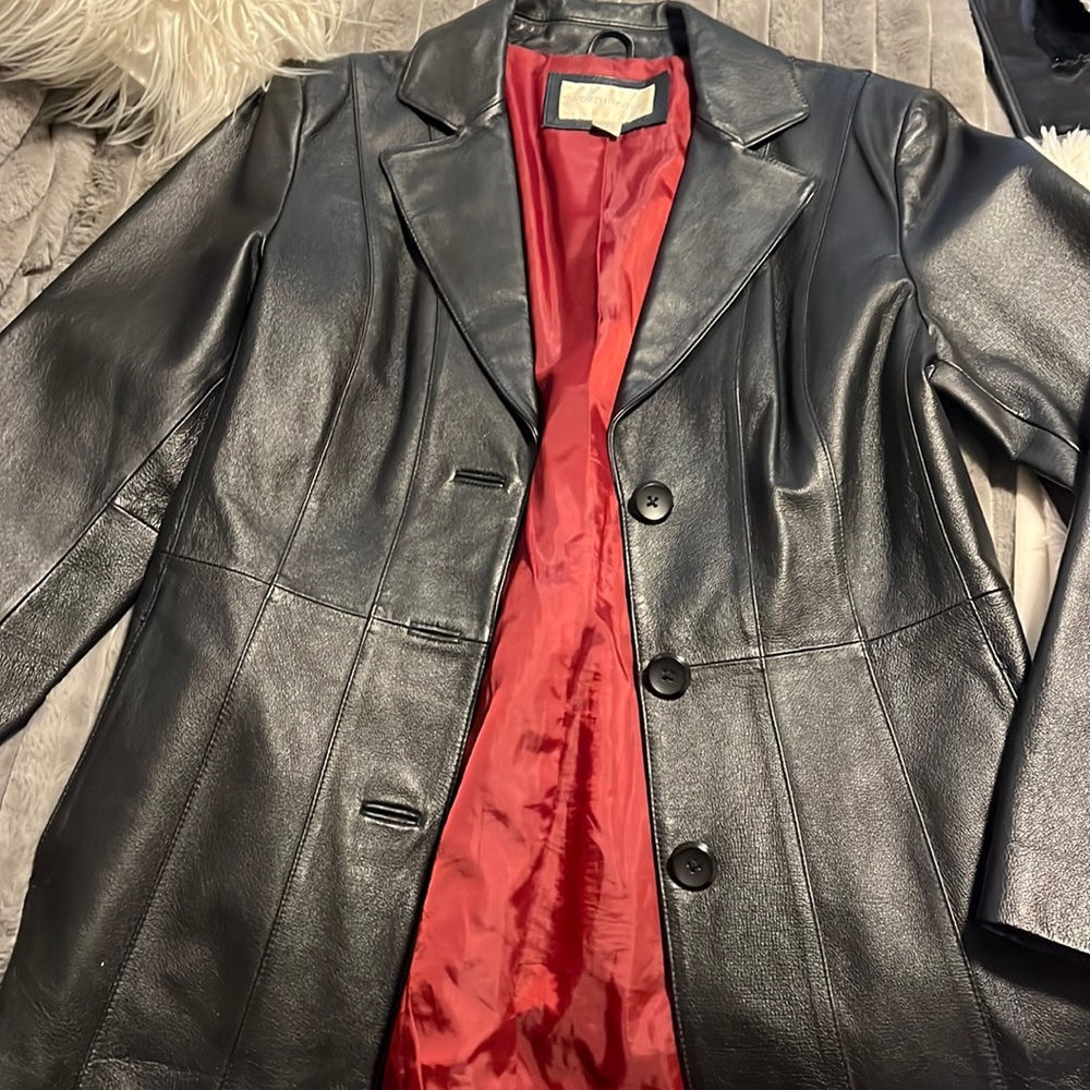 Vintage leather blazer